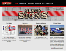 Tablet Screenshot of olsonsigns.org